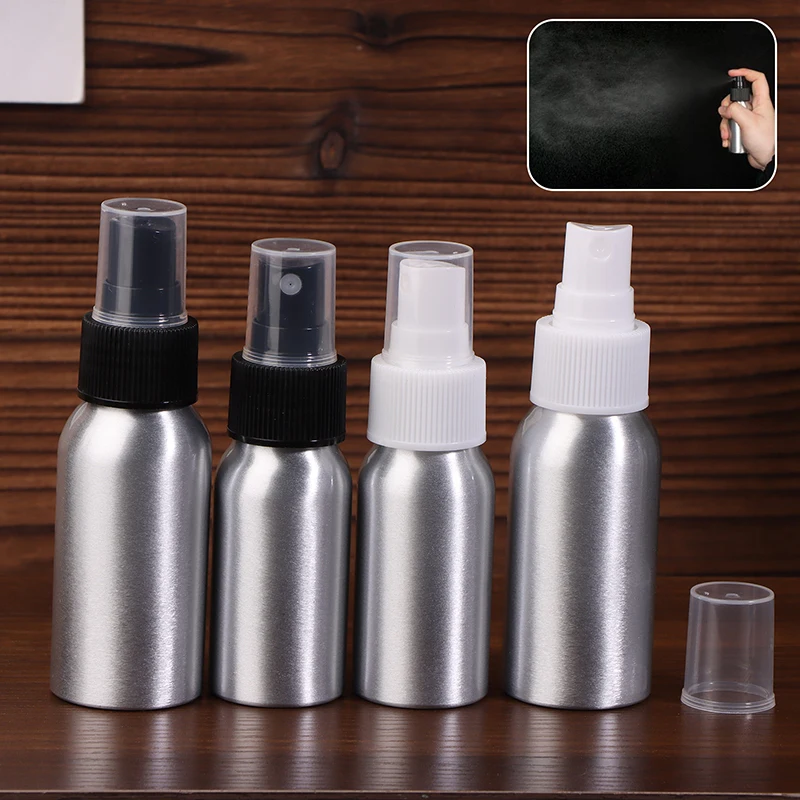 1Pc Leere Aluminium Spray Flasche 30/50/100/120/150/250/500ml kosmetische Flasche Mini Zerstäuber Flaschen Reise Größe Kosmetische Behälter Image