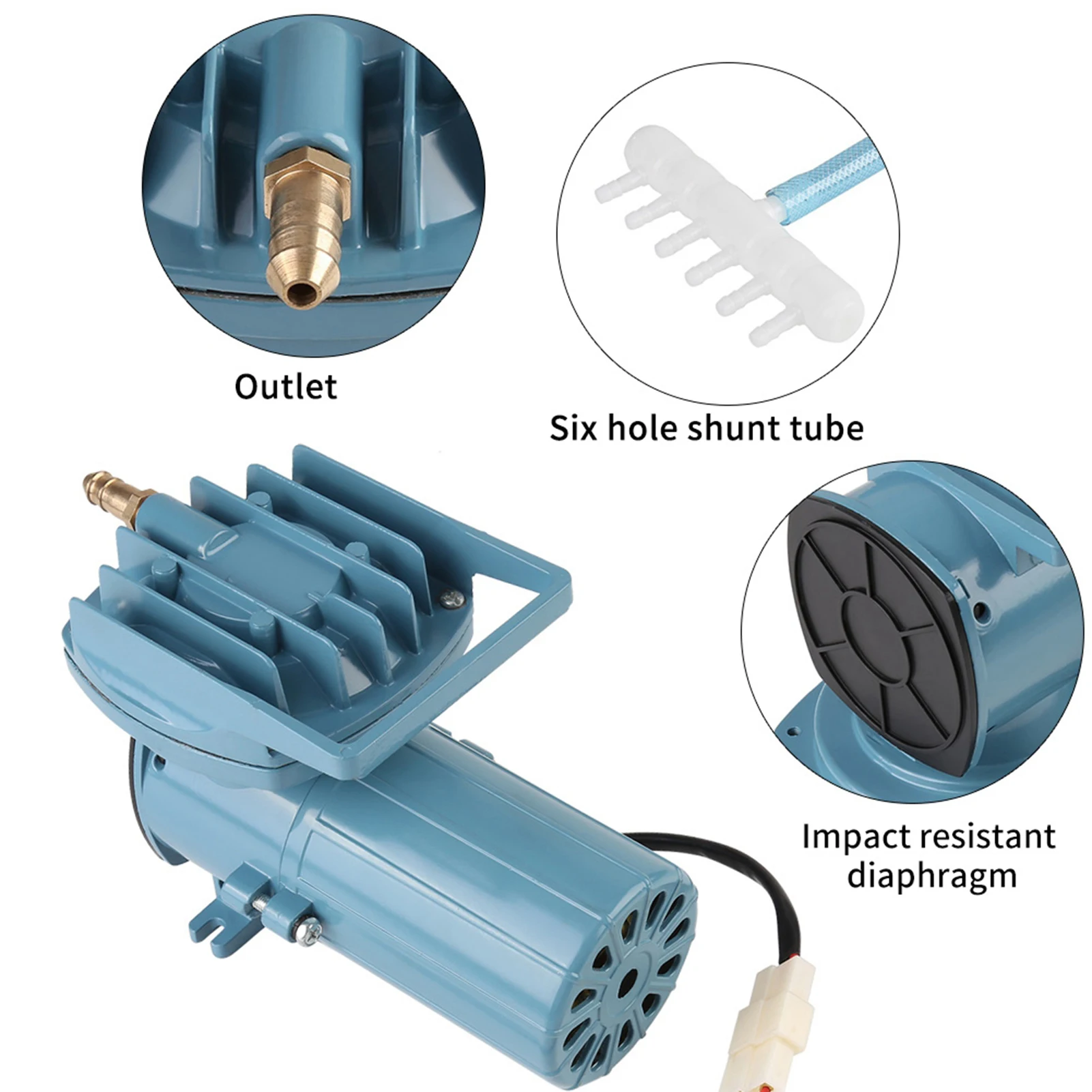 DC 12V 35W Luftpumpenbelüfter für Fischteich Aquakultur Aquarium Zubehör Werkzeug Image