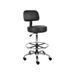 Boss Office & Home Black Drafting STool with Back Cushion