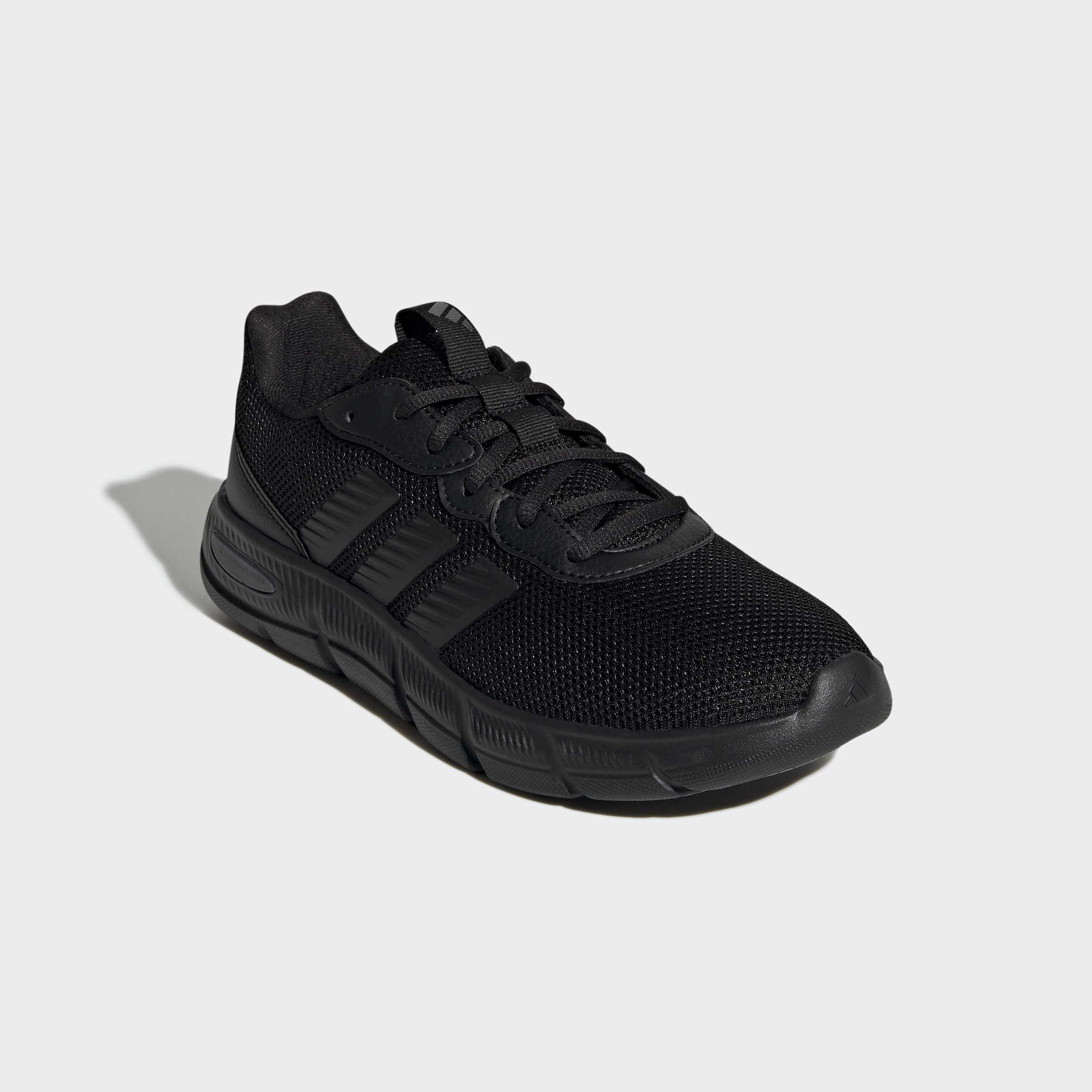 Walkingschuh ADIDAS SPORTSWEAR "CLOUDFOAM FLEX LACES", Damen, Gr. 42, core schwarz, core schwarz, grau six, Textil, Schuhe Walkingschuh