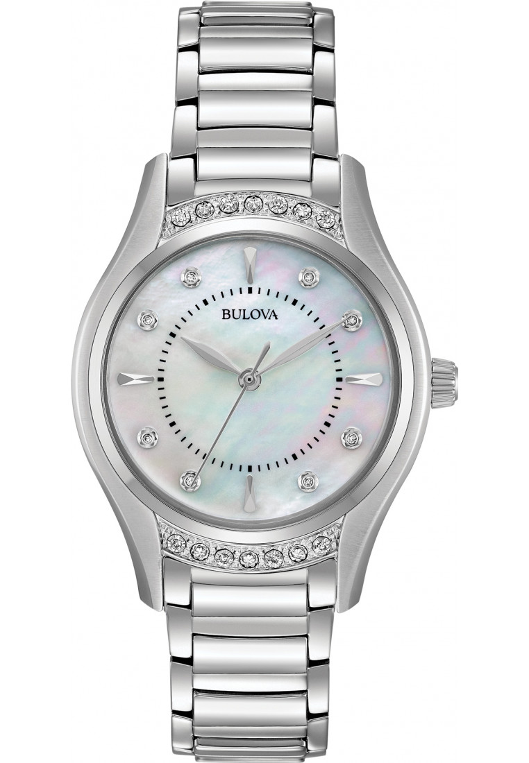 Bulova Womens 96R216 Ladies Classic Watch - Silver - One Size | Bulova Sale | Discount Designer Brands