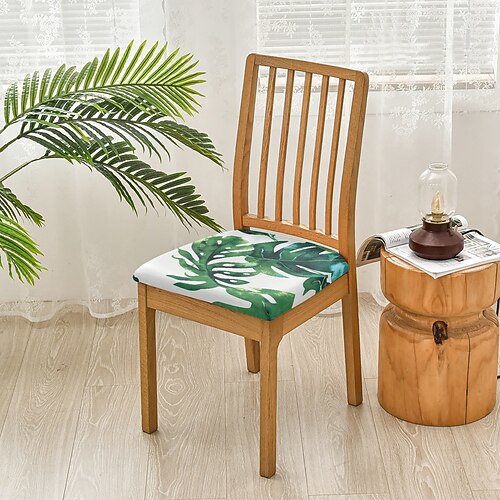 Sitzbezüge für Esszimmerstühle, geometrisch bedruckte Bürostuhl- und Hockerbezüge aus Stretch-Polyester für Zuhause, Büro und Arbeitszimmer Image