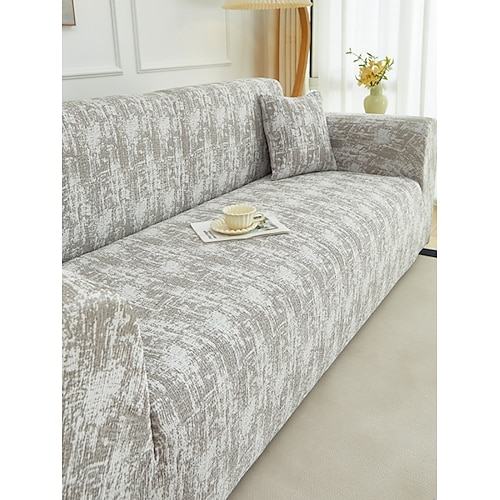 1 Stück modischer und luxuriöser Sofabezug aus elastischem Kunstleder, dekorativer Sofaschutz, rutschfest, staubdicht, kratzfest, geeignet für Schlaf- und Wohnzimmer zu jeder Jahreszeit Image