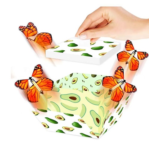 Schmetterlings-Explosions-Geschenkbox, fliegende Schmetterlings-Überraschungsbox für Geburtstag, Hochzeit, Jahrestag, Weihnachten Image