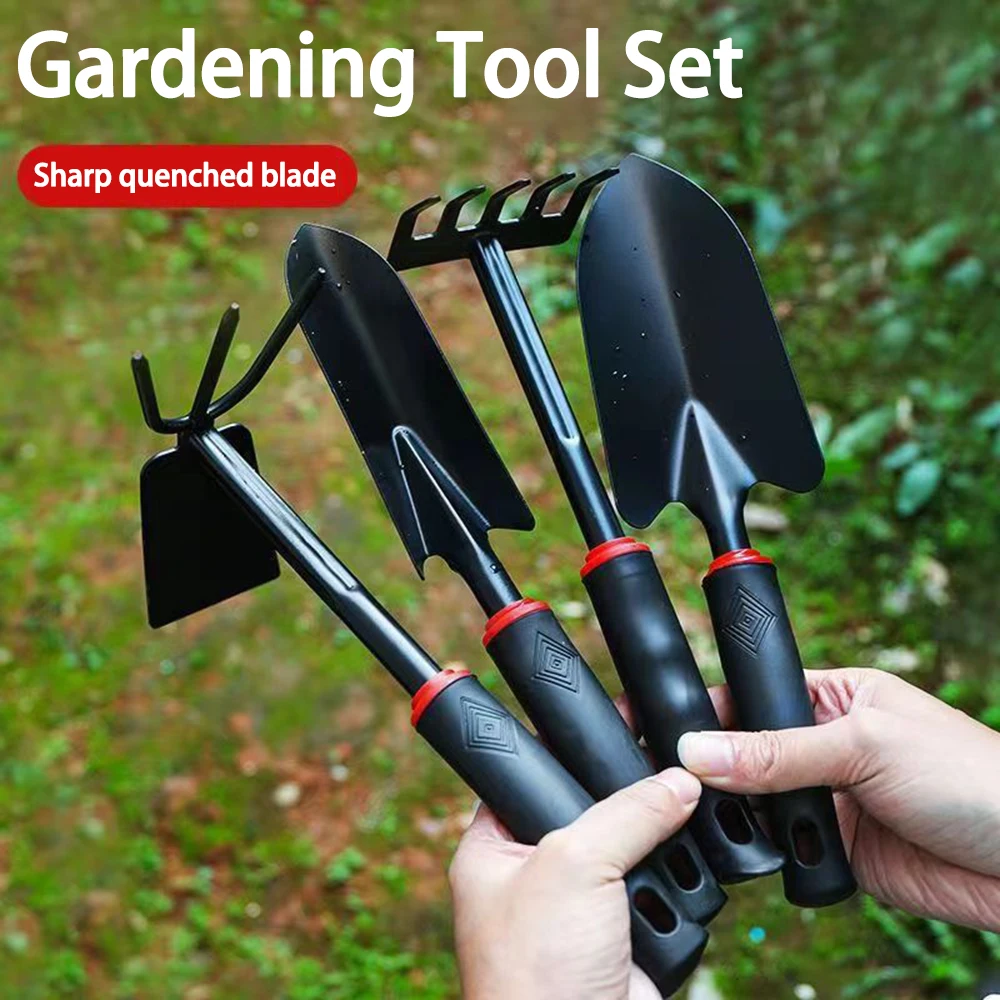 Pelle de jardinage, ensemble de quatre petites pelles, outils de jardinage pour légumes, outils de jardinage