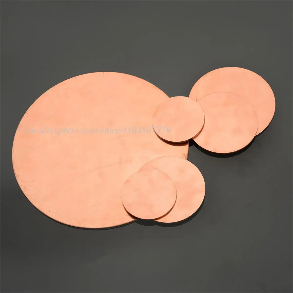 30x0.1mm 31x1mm 42x2mm T2 Copper Disc Pure Copper Round Plate Circular Sheet Thickness 0.1 0.2 0.3 0.4 0.5 0.6 0.8 1 2 2.5 3 5mm