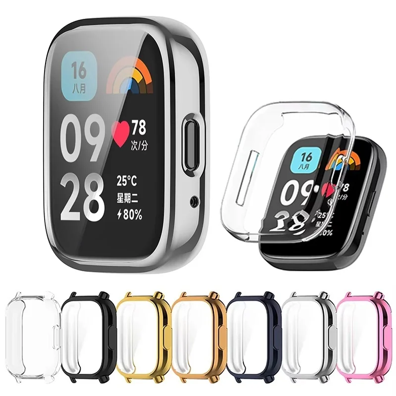Custodia protettiva per schermo per Xiaomi Redmi Watch 5 Custodia Active/Lite Custodia protettiva per schermo in TPU Custodia protettiva per paraurti Accessori per orologi