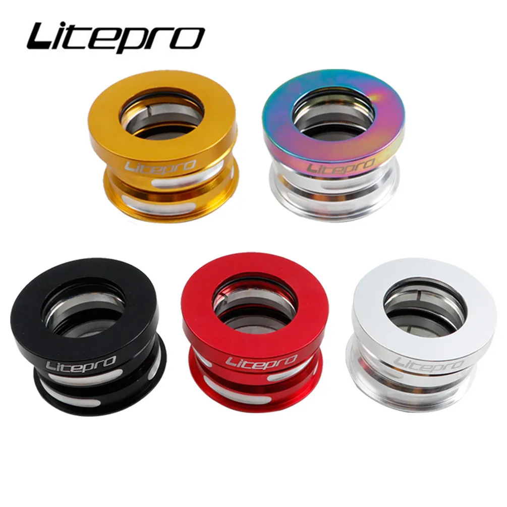 Litepro Fahrrad Headset 44MM Für Fnhon Ynhon BYA412 P18 P8 Kopf Set Gebaut-in Aluminium Legierung Faltrad versiegelt Lager Image