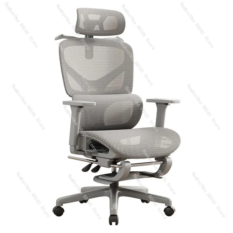 Ergonomischer Bürostuhl mit Lendenwirbelstütze, bequemer Computerstuhl für Zuhause, Gaming-Sessel, verstellbare Armlehne, Kopfstütze, hohe Rückenlehne