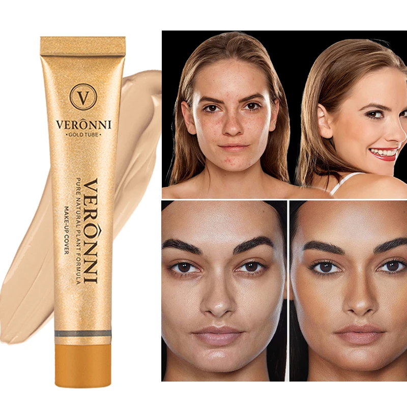 14-farbiger mattierter Concealer – langlebige Concealer-Creme für Falten, Augenringe, wasserfeste flüssige Grundierung – vielseitiger Concealer Image