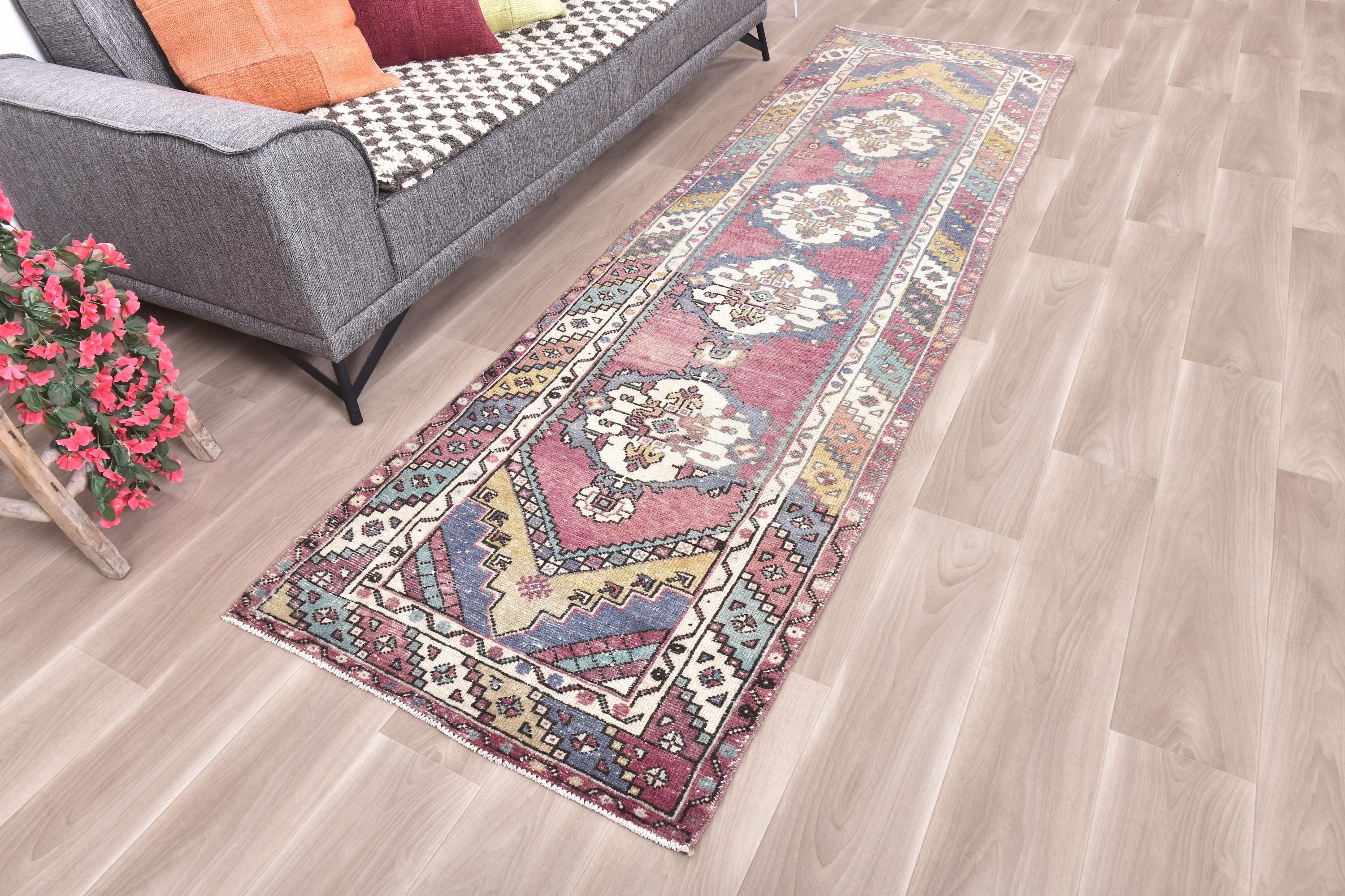 TAPPETO TURCO VINTAGE 3x10, Tappeto da corridoio 3x10, Tappeto 3x10, Tappeto di lana fatto a mano, Tappeto turco 3x10, Tappeto vintage 3x10, Tappeto d