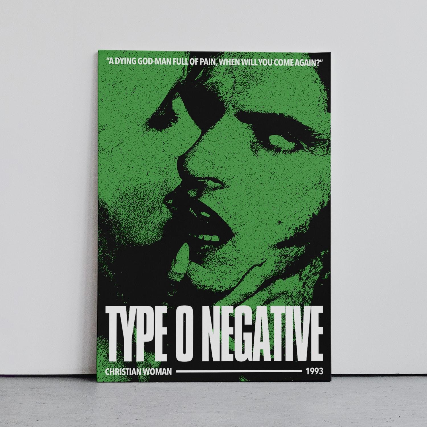 Poster dei Type O Negative, Arte Musicale da Parete, Grafica Copertina della Band, Poster Gothic Metal, Poster Doom Metal, Poster Goth, Stampa Artisti