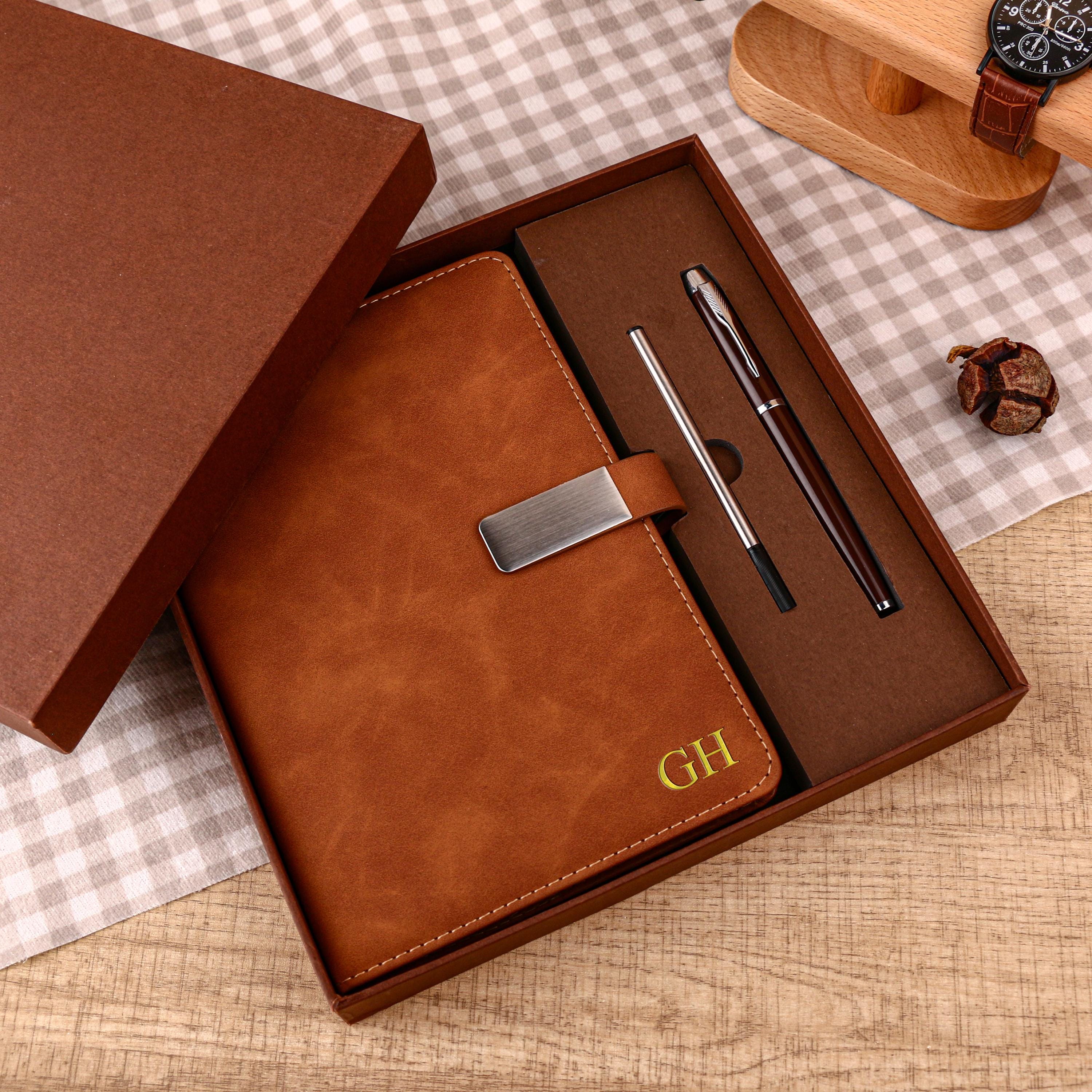 Quaderno in pelle personalizzato, set di diari in pelle personalizzati, quaderno in pelle vegana A5 personalizzato, regali per insegnanti, diario di v