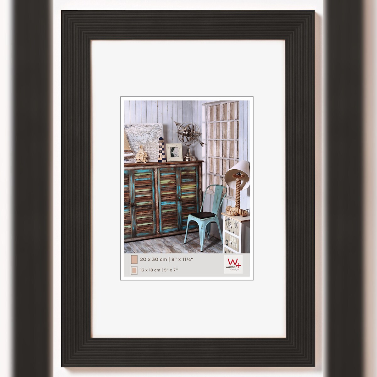 Grado Holz Bilderrahmen 15x20 cm SCHWARZ Image