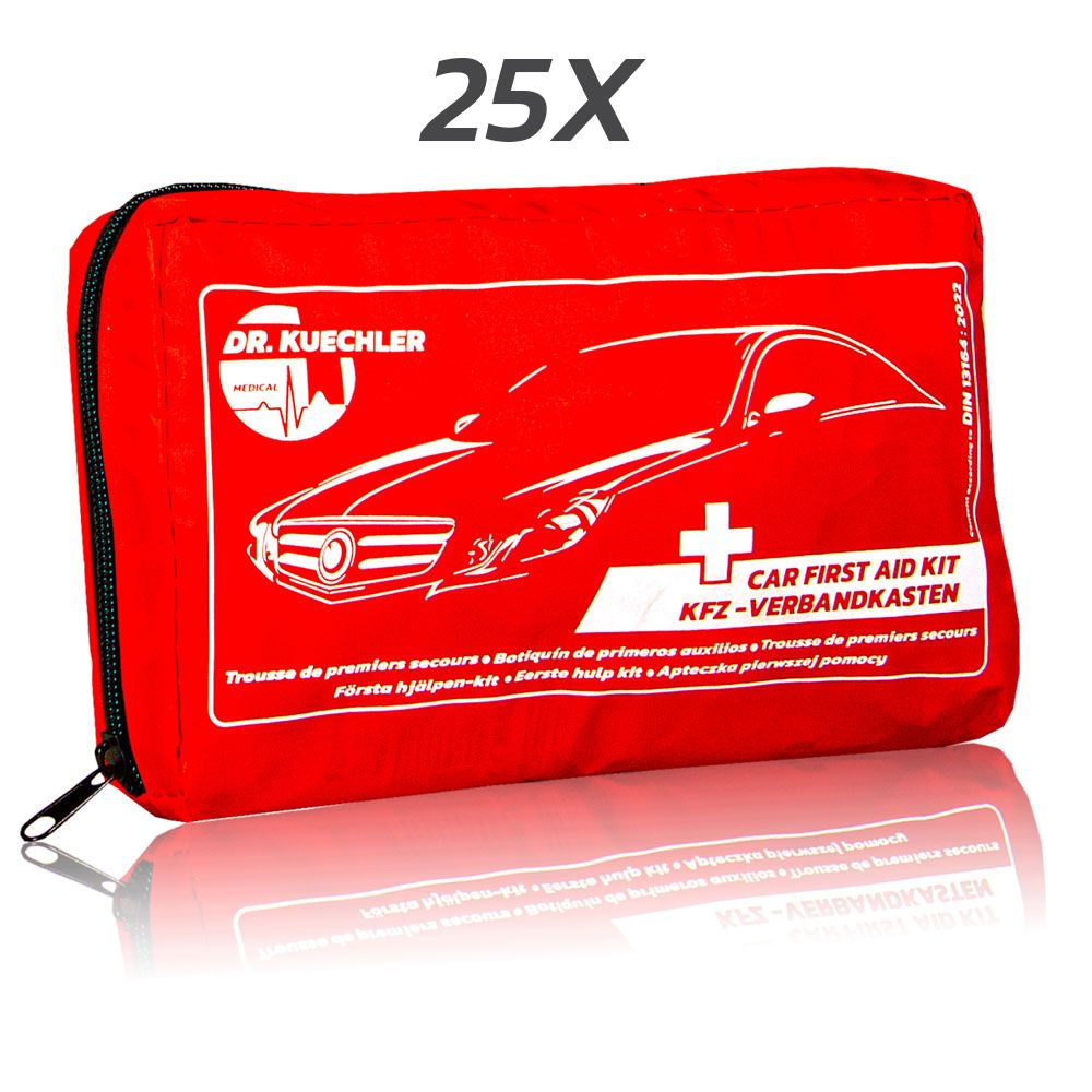 Dr. Kuechler Medical Kit di pronto soccorso per auto DIN 13164 – Borsa