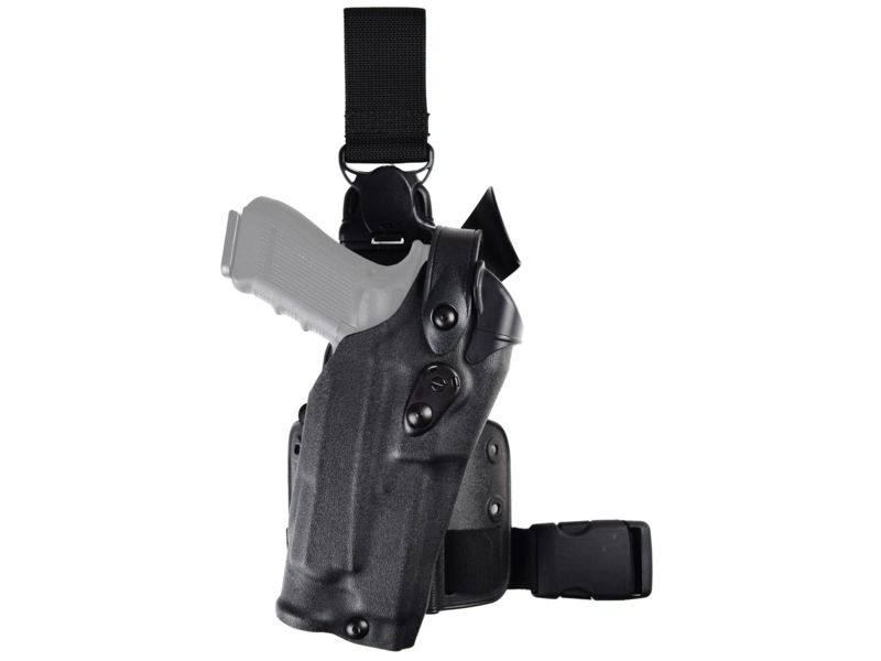 Safariland 6305 ALS/SLS Tactical w/Quick-Release Leg Strap Holster Glock 34/Glock 35 Left Hand STX Tactical Black 6305-68325-132