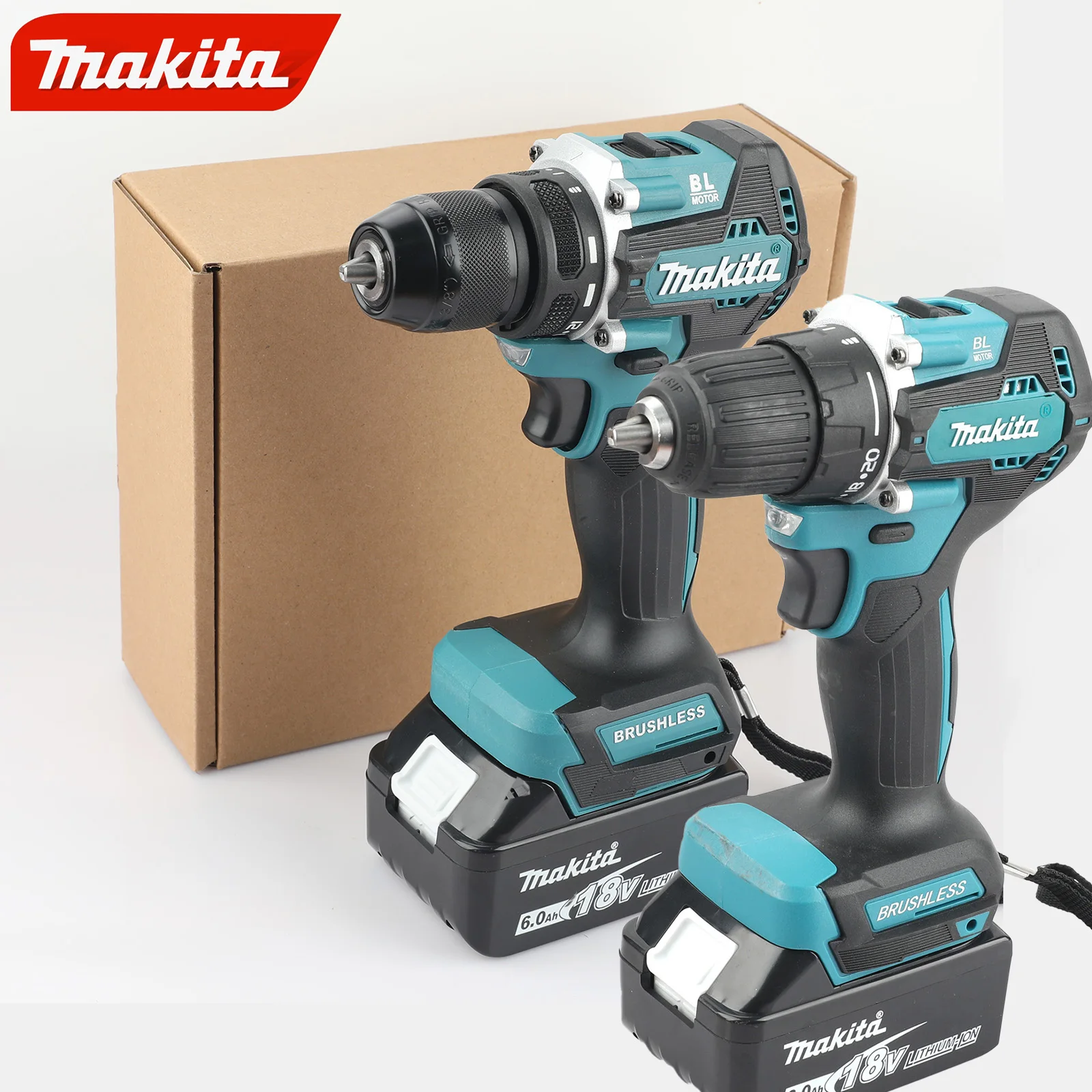 Makita DDF487 18 V bürstenloser Schraubendreher, elektrische Bohrmaschine, Schlagbohrmaschine, Dekoration, Team-Elektrowerkzeuge für Makita 18 V-Akku Image