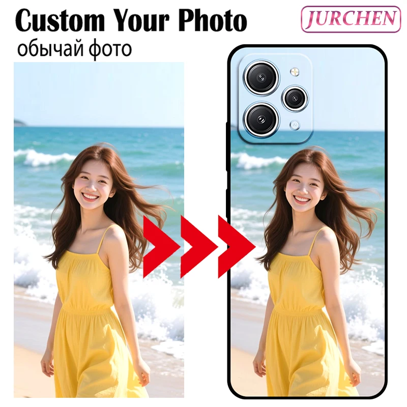 Benutzerdefinierte Fotohülle für Xiaomi 17 Redmi 15C A5 A3 A1 15 15T Poco C75 X5 Pro Max Plus 5G Bild Silikonglas Leder Kunststoffhülle Image