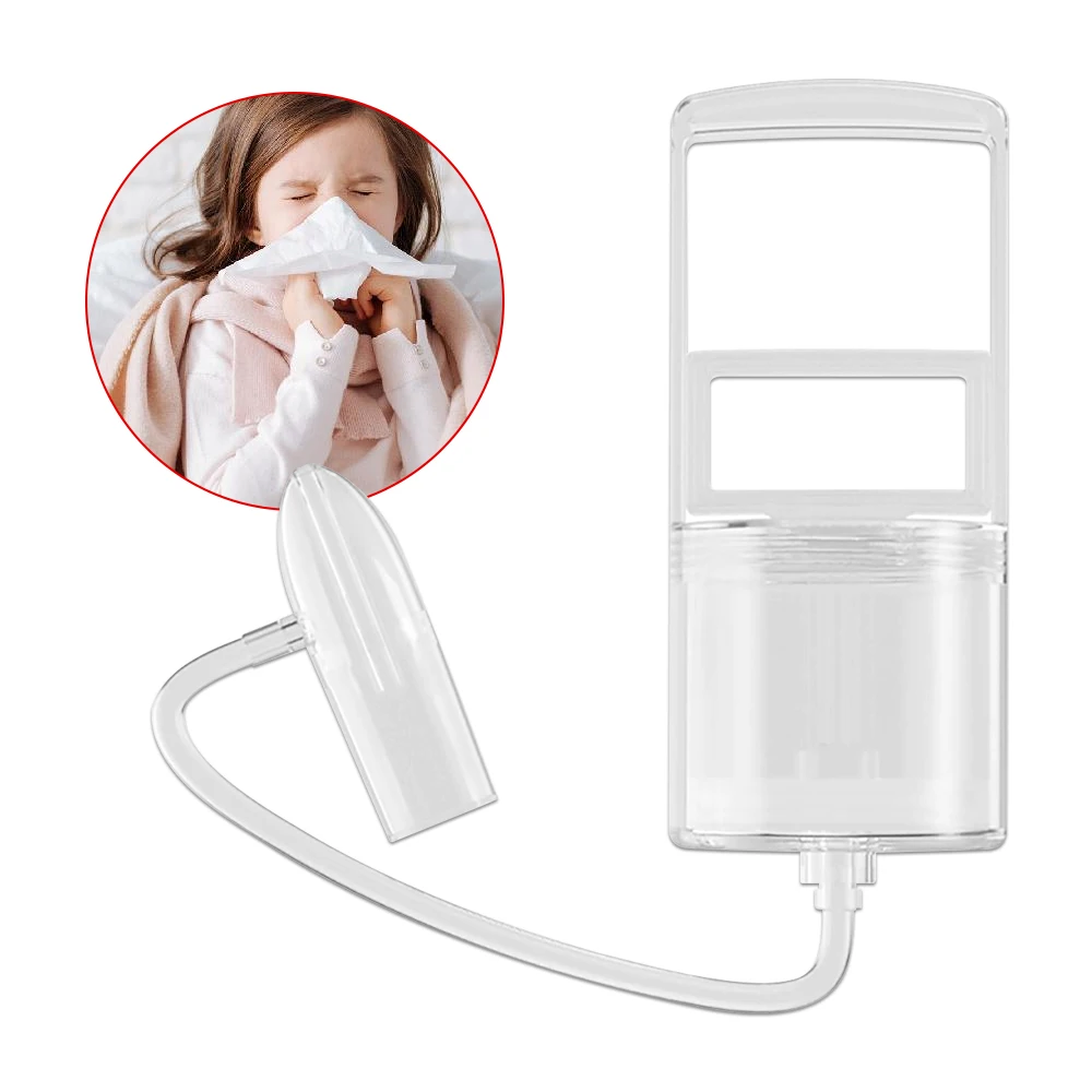 Manueller Nasenreiniger für Neugeborene, Babys, Kinder, Nasensauger, Silikonkopf, Rotz, Vakuumsauger, Reinigung, Pflege, Sinusitis, Nasenspülung Image