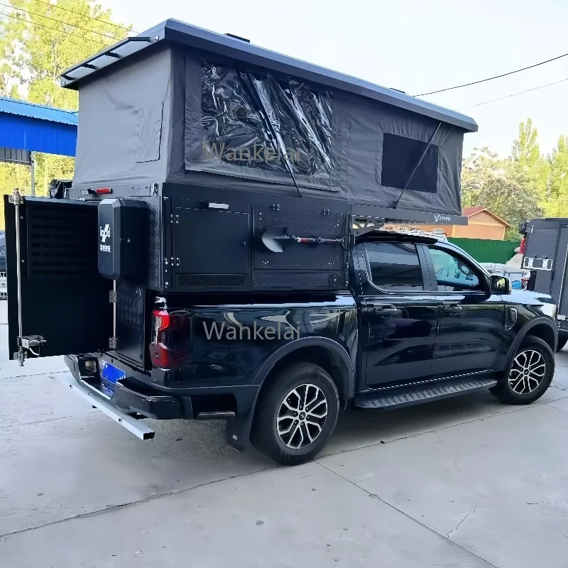 Outdoor Camping Hartschalen-Dachzelt mit Pickup Truck Canopy Aluminium Pop-Up Campers Zelte Image