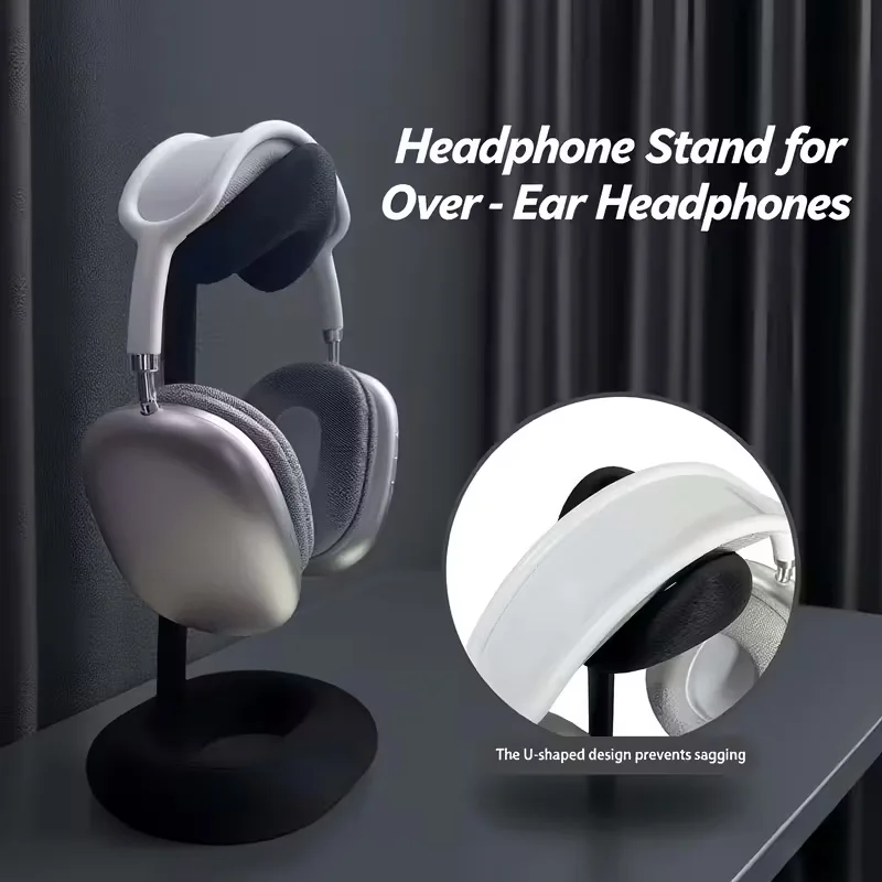 Kopfhörerständer aus Kunststoff, universeller Desktop-Ständer für Gaming-Kopfhörer, abnehmbarer Haken, nicht leicht zu brechen Image