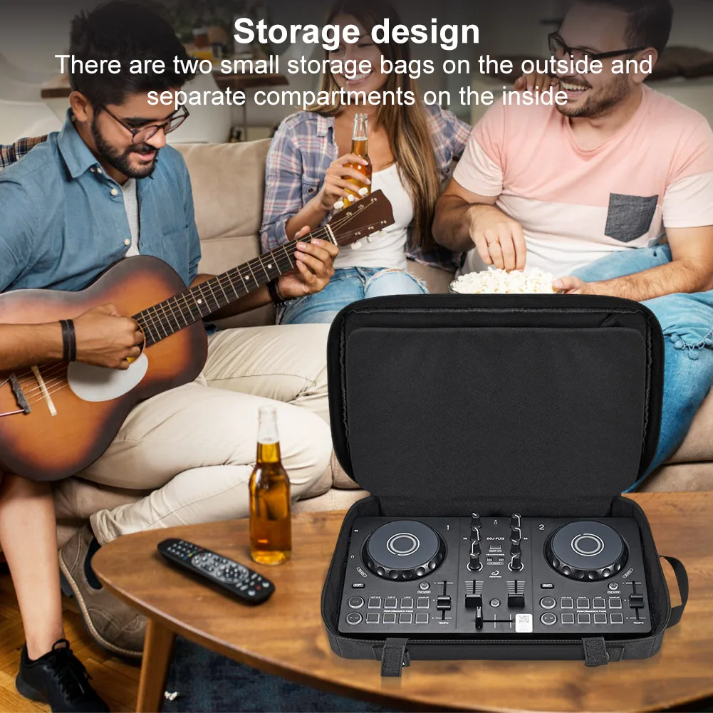 DJ-Controller-Hülle, schützende Tragetasche mit verstellbarem Schultergurt für Pioneer DDJ-200/DDJ-WeGO4 für AlphaTheta DDJ-FLX2 Image