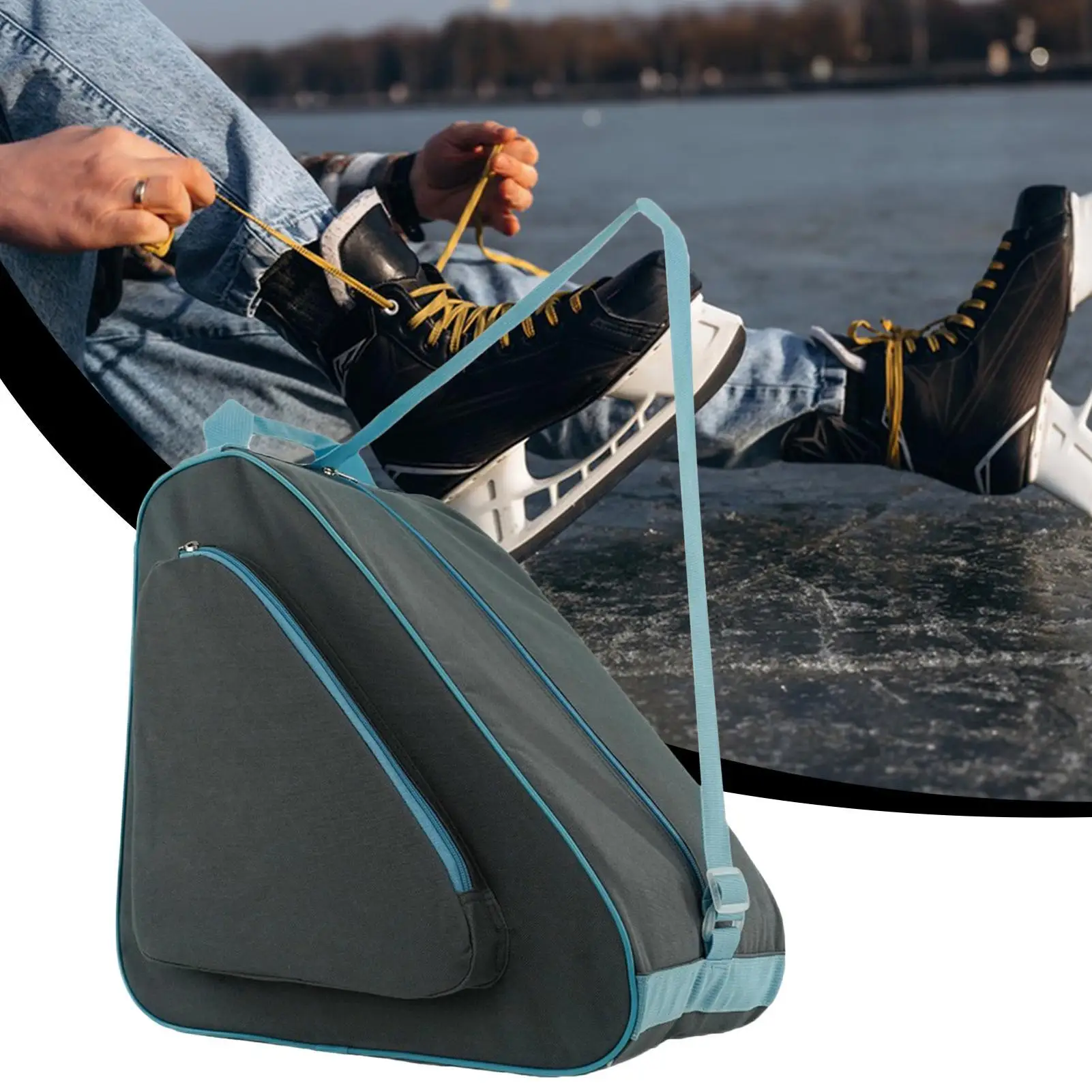 Tragbare Rollschuhe Tasche Eislaufen Tasche Große Kapazität Atmungsaktive Inline Skates Tasche Skates Lagerung Tasche Skating Schuhe Tasche