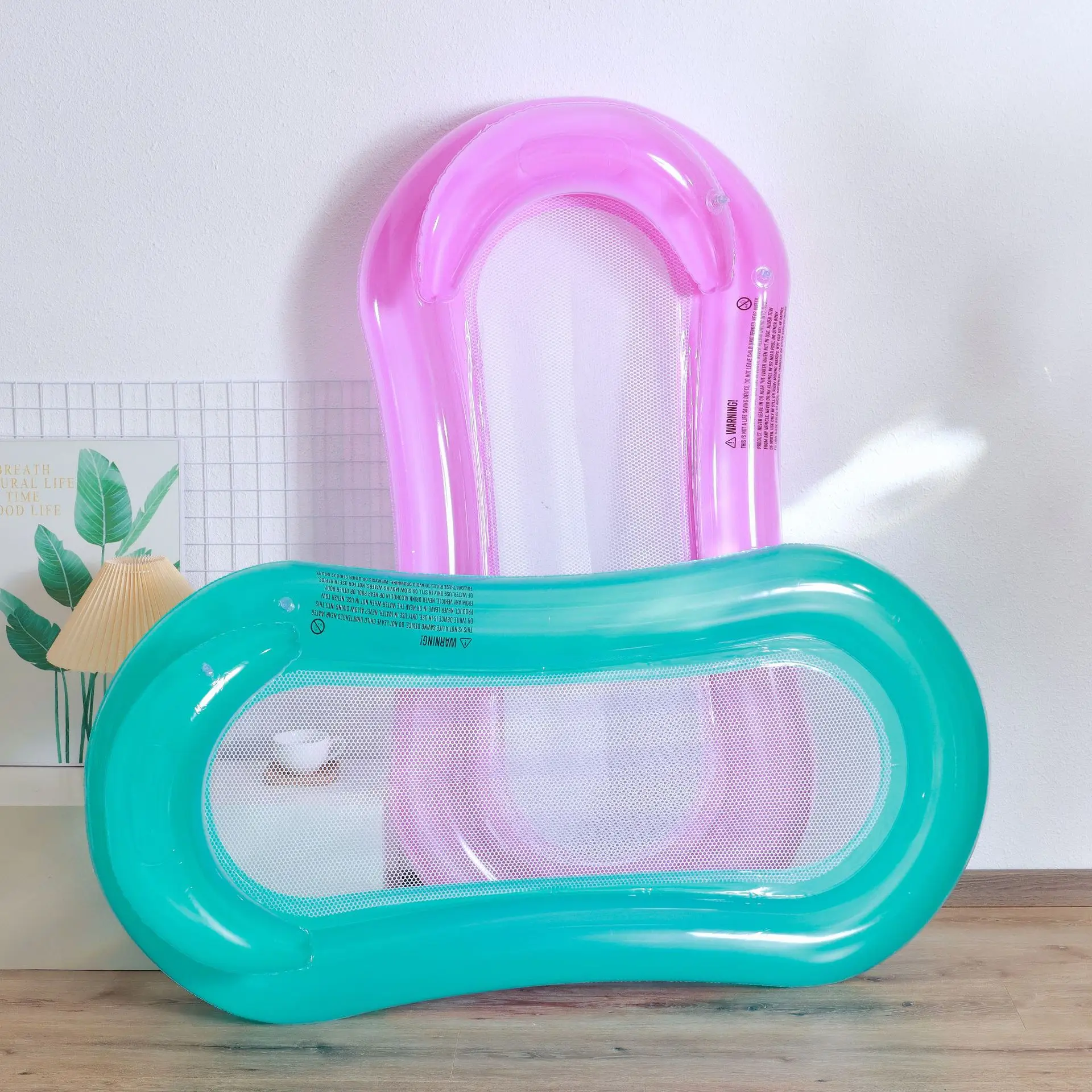 Aufblasbare schwimmende Reihe, kühlender Netzsitz, Wasser schwimmendes Bett, schwimmendes Boot, Wasser-Loungesessel Image