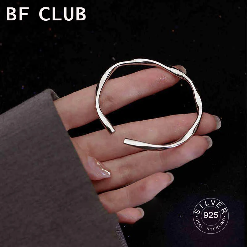 Bracciale scintillante spesso hiphop in argento sterling 925 massiccio al 100% per donna uomo Bracciale Hasp fatto a mano vintage regalo di compleanno S-B451