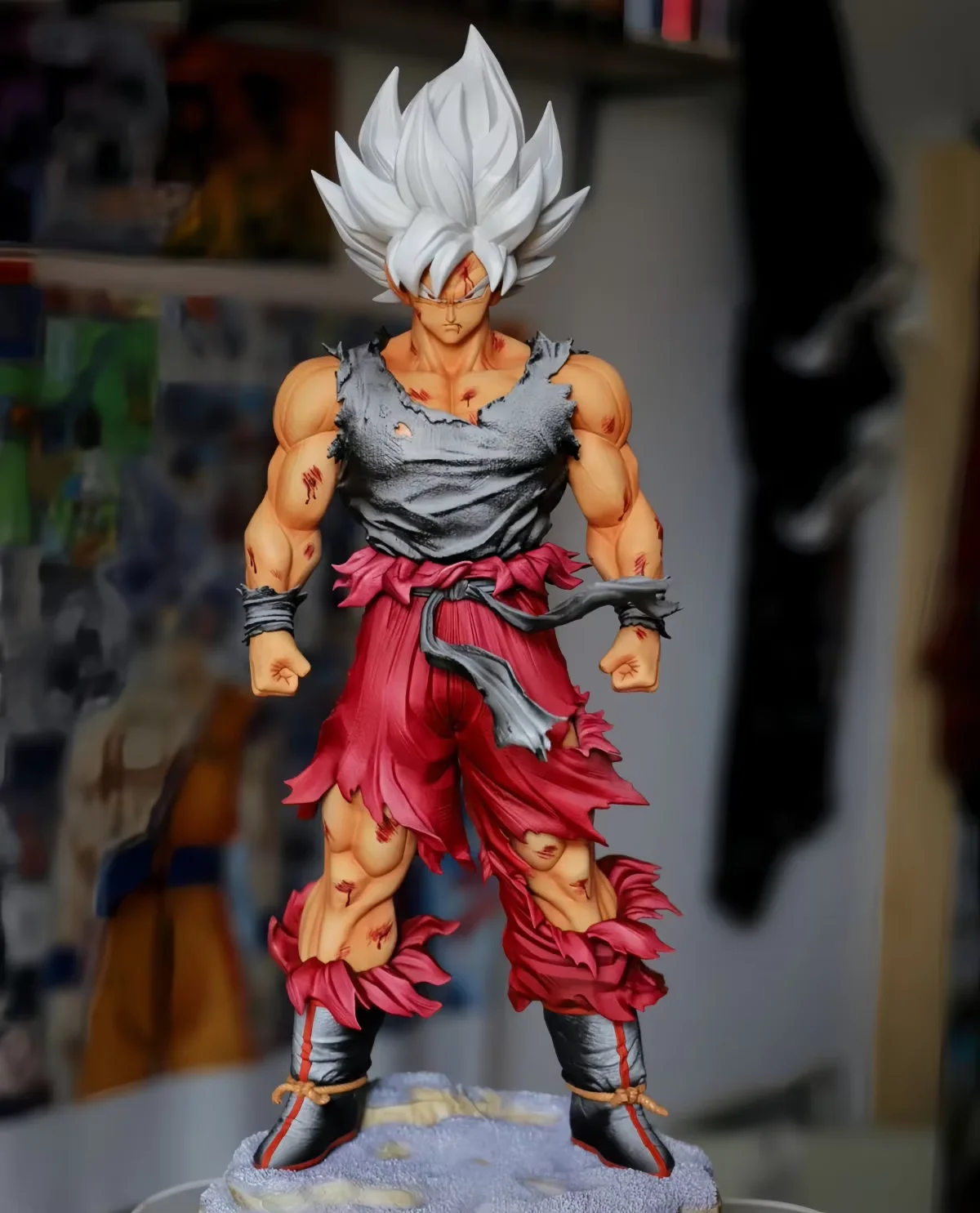 Dragon Ball Serie Super Saiyajin Goku Hochwertige PVC Figur Spielzeug Kampf Haltung Modell Sammeln Dekoration Anime Geburtstag Geschenke Image