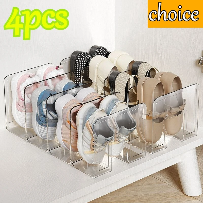 2/4 Grids Schuh Lagerung Gerät Regal Spart Platz Kinder Schuhe Lagerung Box Schuh Box Studentenwohnheim Schuh Schrank Schuh Rack