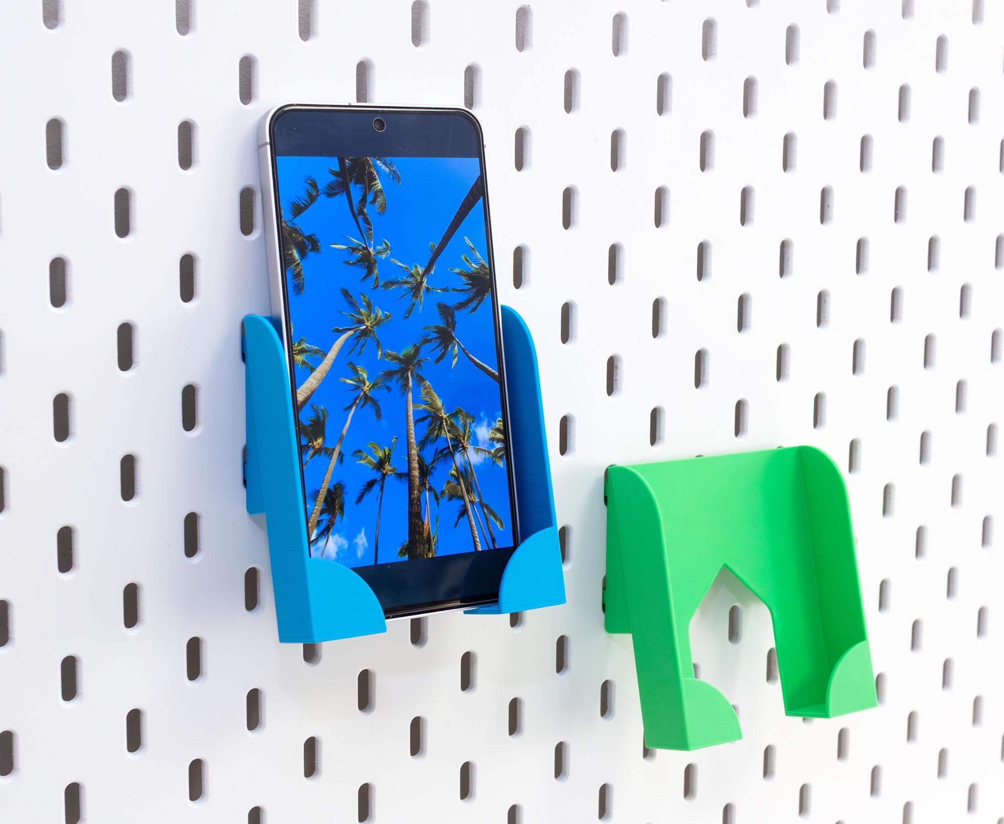 Supporto universale per cellulare per pannello forato IKEA Skadis, accessori per pannello forato, stampato in 3D