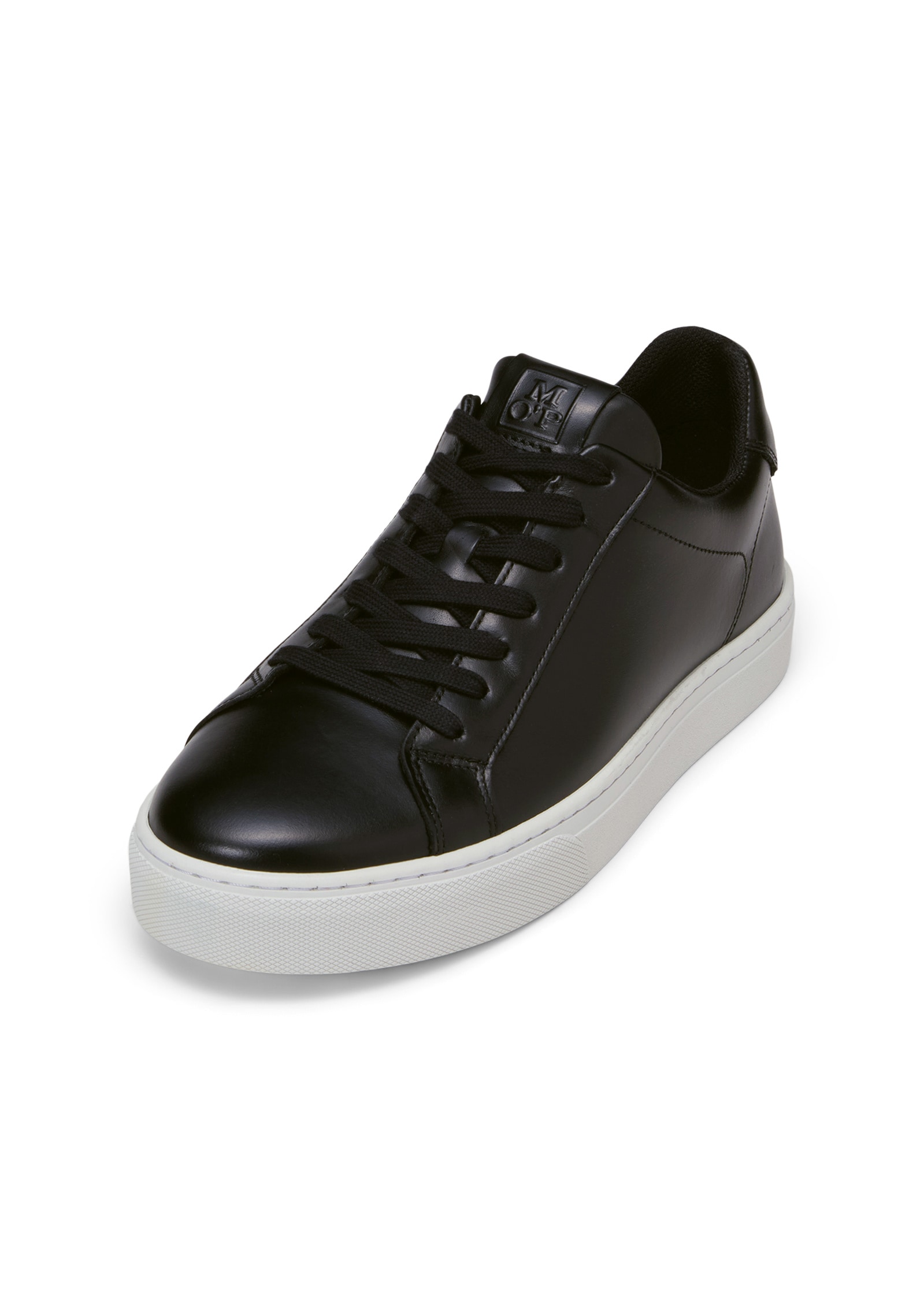 Sneaker MARC O'POLO "aus edlem Rindnappaleder", Herren, Gr. 41, schwarz, Obermaterial: 100% Leder (Rind), Schuhe Sneaker