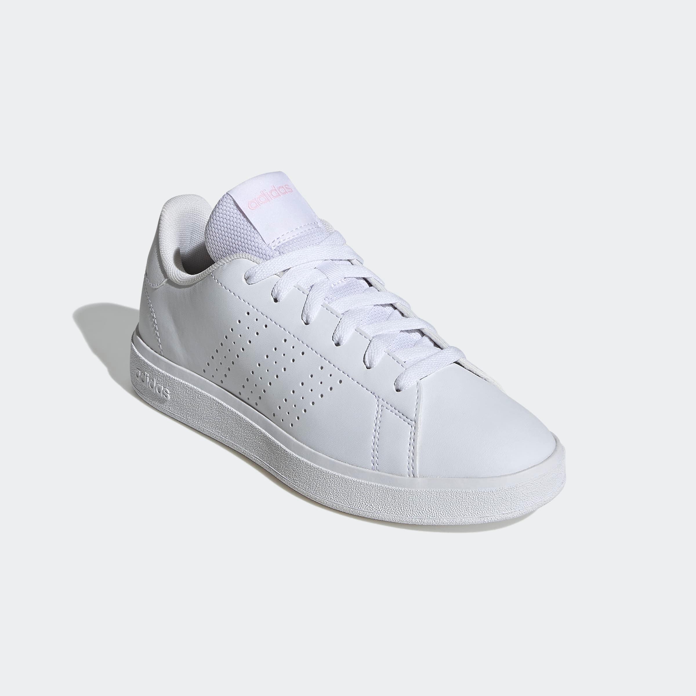 Sneaker ADIDAS SPORTSWEAR, Damen, Gr. 41, ftwwht, ftwwht, clpink, Synthetik, Textil, Schuhe Sneaker, inspiriert vom Design des adidas stan smith