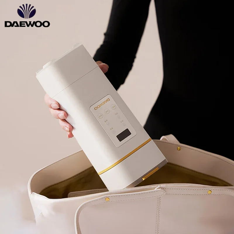 Daewoo tragbare elektrische Wasserkocher Temperatur regelung schnell kochende elektrische Heiz becher für Reise Home Office 450ml 500w Image
