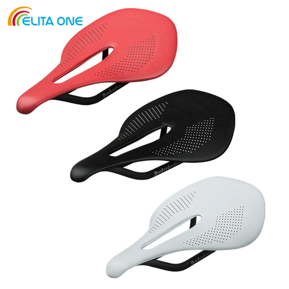 ELITAONE 3K Carbon Racing Sattel 96g MTB Rennrad Sitz Wasserdicht Leichter Fahrradsattel 240x143/155mm Image