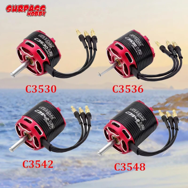 Surpass Hobby C3530 C3536 C3542 C3542 C3548 V2 14-poliger bürstenloser Hi-Torque Outrunner-Motor für Starrflügelflugzeuge