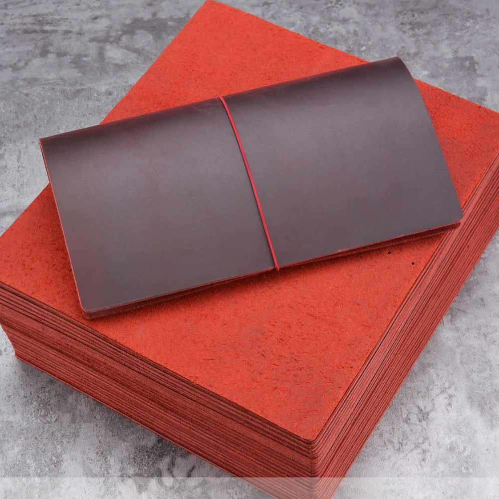 DIY-Reisen-Notizbuch, Retro-Notizbuch aus Crazy Horse-Leder, handgefertigtes Notizbuch, geschnittener Ledereinband, echtes Leder-Notizbuch Image