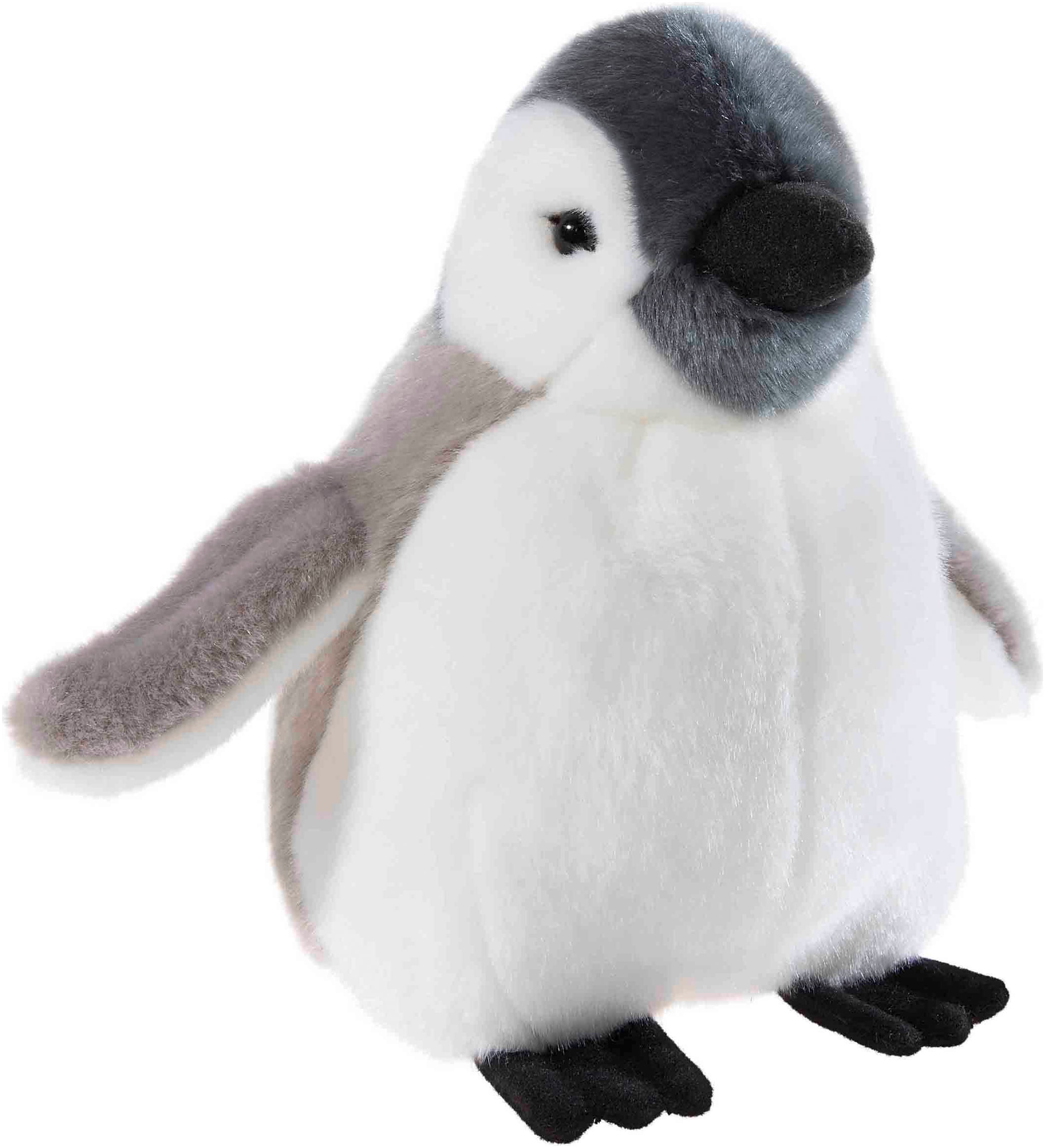 Kuscheltier HEUNEC "Misanimo, Pinguinbaby mittel, 20 cm", grau (weiß, grau), Plüschfiguren, KinderH:20cm, Kuscheltier, H:20cm