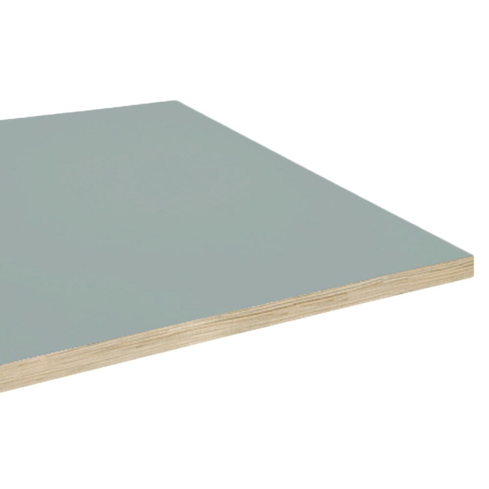 Restootab - Tischplatte 110x70 Dekor Grau medio Kanten in Holzoptik Image