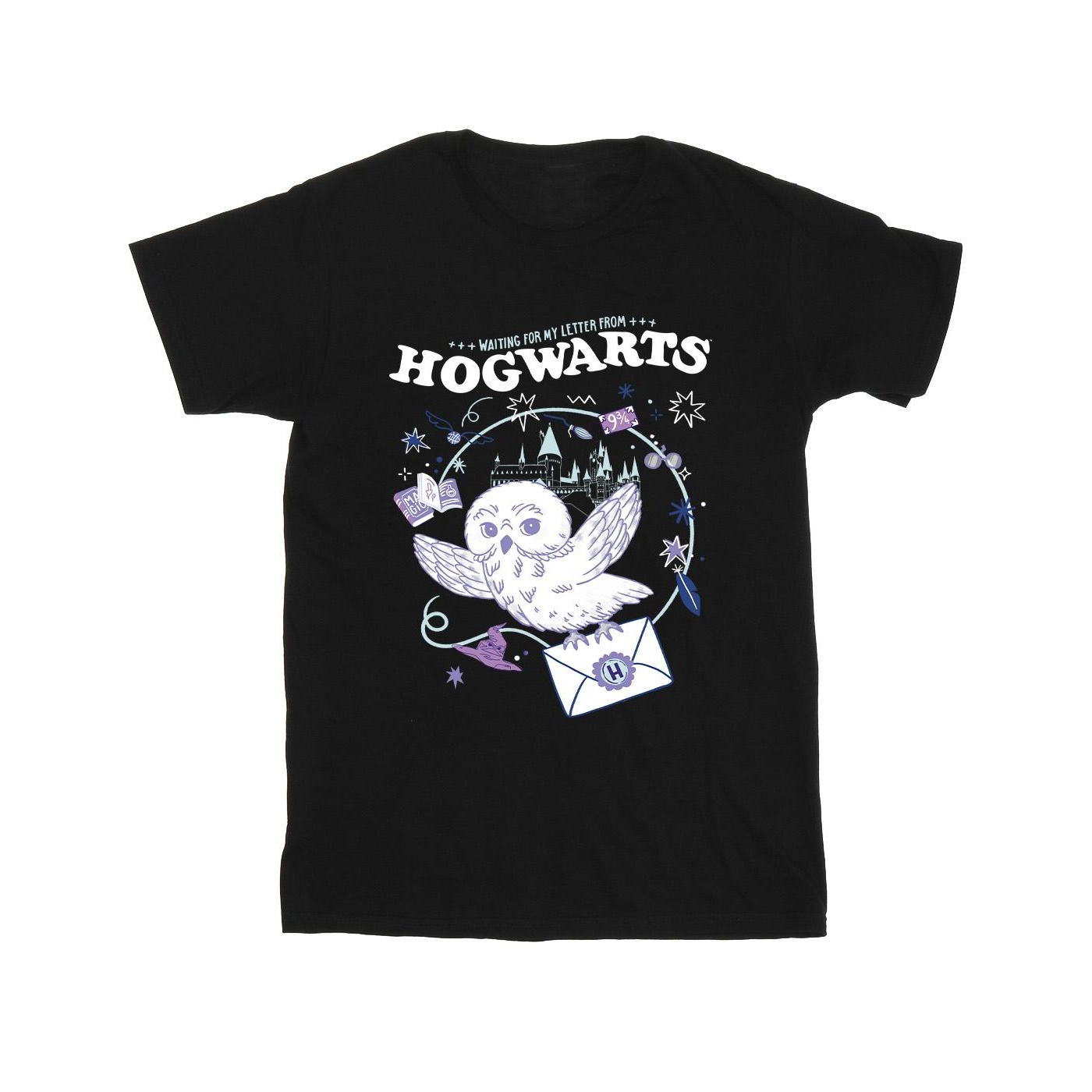 Harry Potter - "Letter From Hogwarts" T-Shirt für Jungen (Schwarz) Image