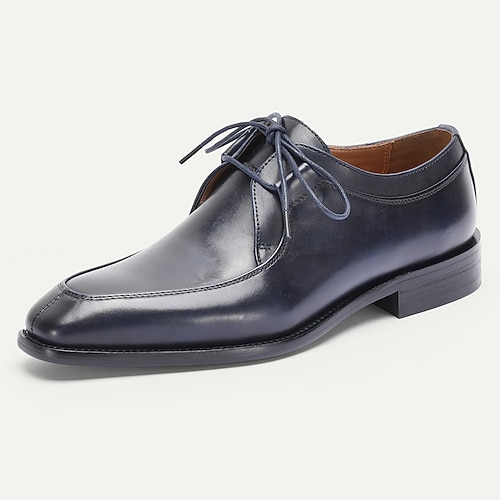 Schwarze Herren-Lederschuhe – klassische Schnürschuhe für formelle Anlässe, ideal für Business und elegante Gelegenheiten Image