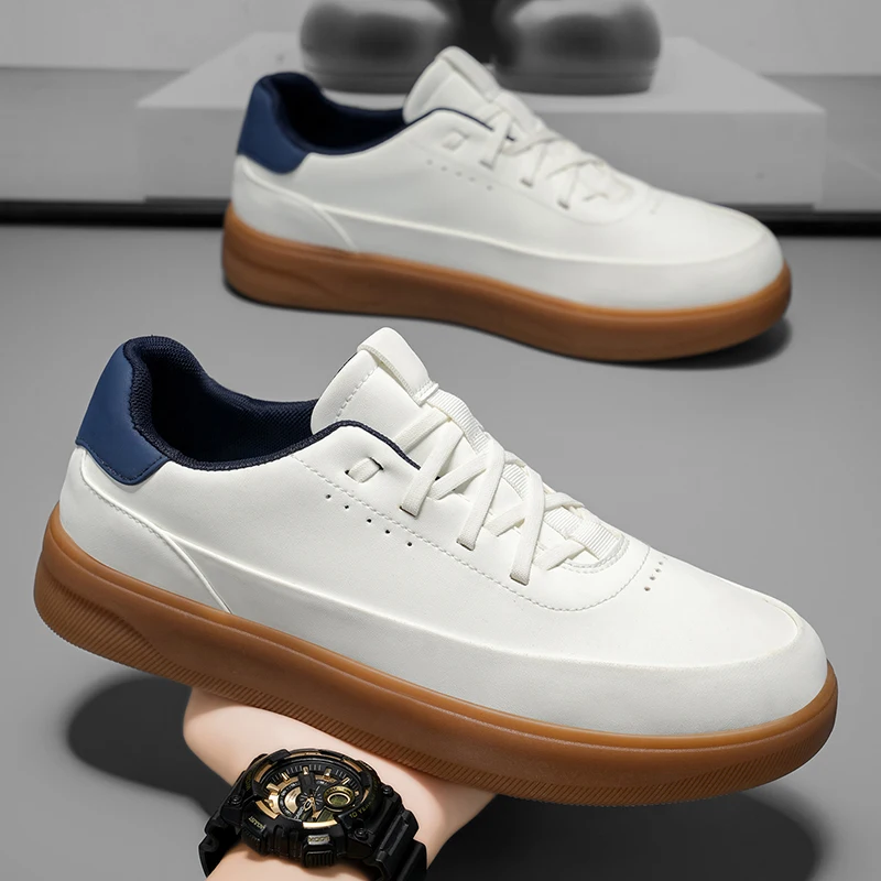 Genuine shoes men's leather shoes men's 2026 new men's shoes casual shoes with light soft sole small white shoes men