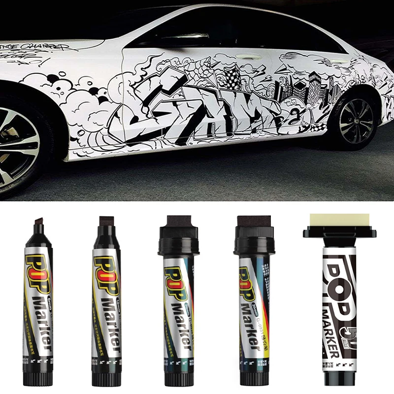 POP Wasserdichte Farbe Permanent Skizze Graffiti Nachfüllbare Marker Stift Zeichnung Poster Manga Büro Schule Kunst Schreibwaren