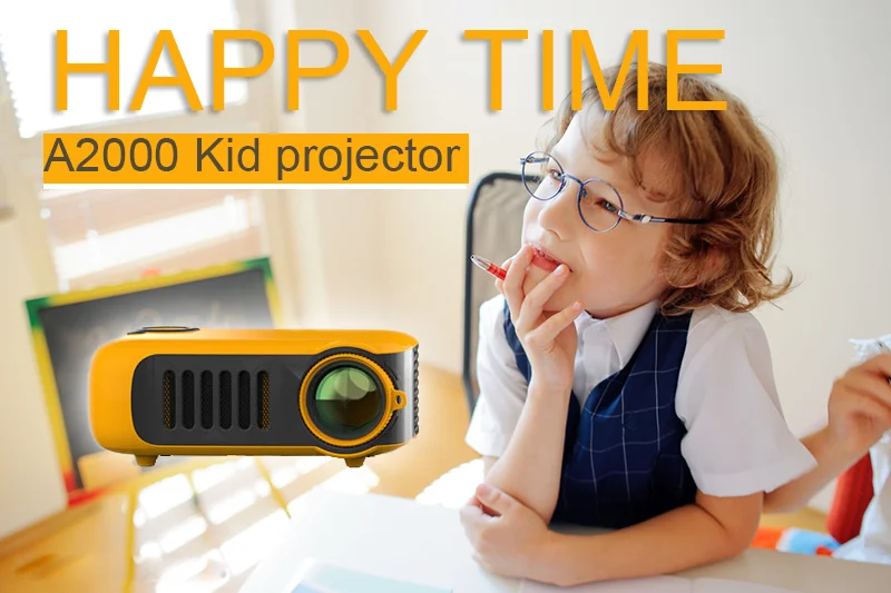 A2000 Tragbarer LED-Projektor 1080P Autofokus Android WiFi für Heimkino Büro Outdoor Kinder Heißer Verkauf Image