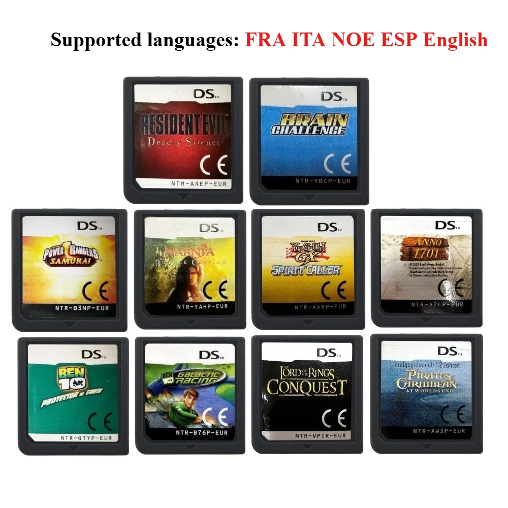 NDS-Spielkassette, Resident Evil, The Lord-Spielkassette, unterstützt mehrere Sprachen, FRA/ITA/NOE/ESP/Englisch, 1:1-Version Image