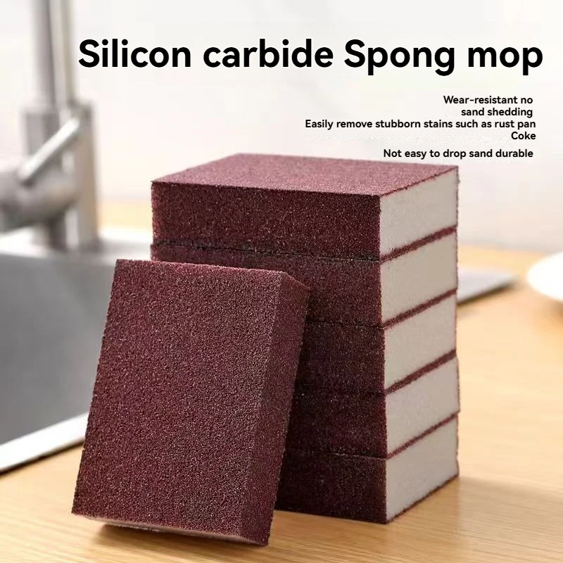 Diamant-Schwammschrubber, Diamantschwamm zum Schrubben von Topfböden, zum Reinigen von schwarzem Schmutz, magischer Radiergummi, Nano-Schwammblock Image