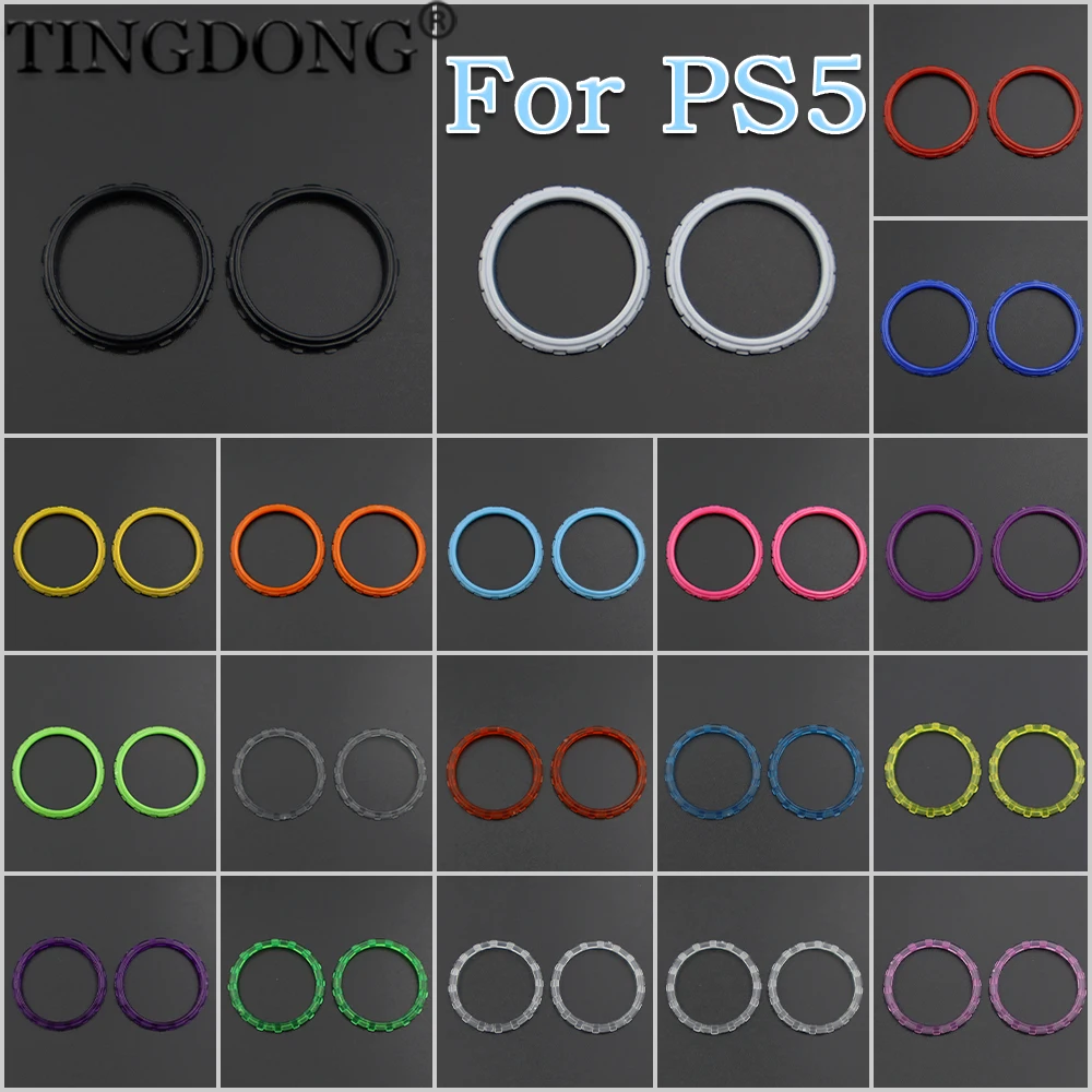 1 Paar = 2 Stück für PS5-Controller, analoge Akzent-Thumbstick-Ringe für PS5-Ersatzzubehör Image