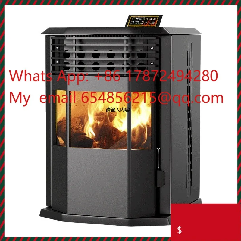 Gusseisenofen für effiziente Winterheizung, rauchfreier Pelletofen, Biomasse-Pellet-Heizofen, Holzofen, Wärme