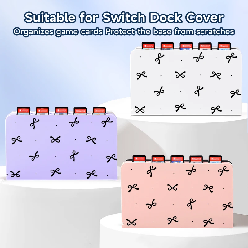 Hartschalen-Docking-Hülle für Switch NS/Switch OLED, mit 5 Spielkartenfächern, kratzfeste und langlebige Schalenschutzhülle Image
